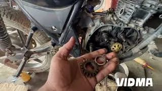 Discover 135cc ka half engine kaise fit kare #video #discover 135cc