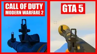 GTA 5 vs Call of Duty Modern Warfare 2 - Weapon Comparison