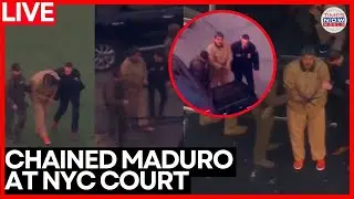 MADURO ARRIVES IN COURT: Live Aerials Of Convoy In New York | Maduro&rsquo;s First US Hearing