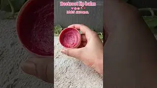 Beetroot lipbalm at home🌸#shorts#pinklipsbalm
