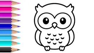 How to draw an owl step by step || ullu kaise banaye \| drawing for beginners