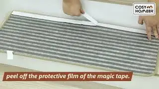 COSY HOMEER Bullnose Carpet Stair Treads Installation Steps