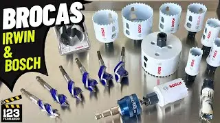 KIT SERRA COPO POWER CHANGE PROGRESSOR BOSCH, BROCAS IRWIN SPEEDBOR E BROCA FORSTNER BOSCH #brocas