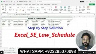 Excel 5E Law Schedule | Managing Large Worksheets & Multiple Workbooks