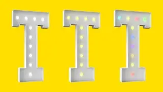 4-футовая светящаяся буква Т в стиле &laquo;теплый свет&raquo; (сделай сам): пошаговая инструкция.