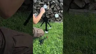 Atflbox Resetting and Rotate The Metal Shooting Target Stand with 5 Steel Plates