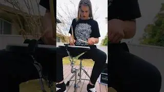 300 BPM SINGLE STROKE PRACTICE #shorts #drums #practice #male