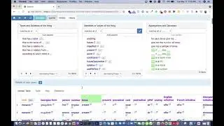 Filter verbs by specific components