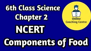 Components of Food Class 6th Science Chapter 2 NCERT Book Class 6 by Rajesh Kumar Yadav CBSE