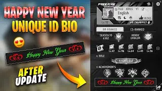 Unique Happy New Year 2024 Free Fire I'd Bio 🥰 || How To Write Colour Text In Free Fire