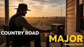 Country Road Major Mood | Bright Acoustic Country Music for Relaxed Open Drives