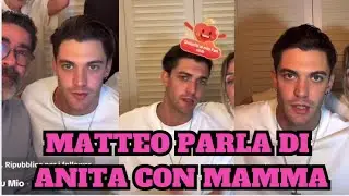 Matteo Pepe e sua madre parlano in diretta anche di Anita davanti ai fan.