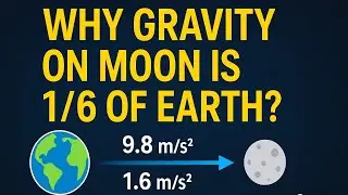 Acceleration Due to Gravity on Moon | Why g on Moon = 1/6 of g on Earth | Class 9 Gravitation 