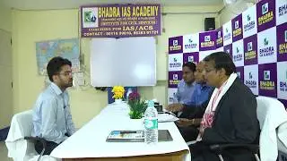 Rananmay Bharadwaj, Got ACS Rank 29 (APSC CCE-2016): Mock Interview at Bhadra IAS Academy