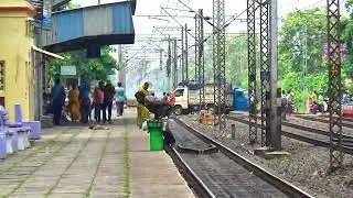 Express Train coming but LC Rail Gate open || 18628/Ranchi-Howrah Intercity Express  (Via-Adra)