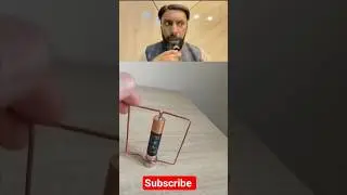 Why Is This Wire Moving? Cool Magnet & Battery Experiment #shorts
