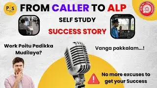 Work Poitey Padikka mudiyuma ? From BPO Caller to ALP Success Story | RRB ALP Tamil
