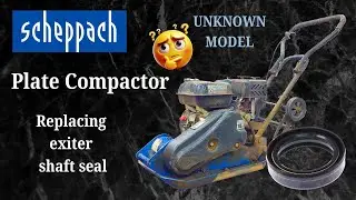 Scheppach Plate Compactor - Replacing exiter shaft seal