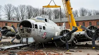 Restoring a 90% Destroyed B-17 Flying Fortress | Full ASMR Restoration Documentary