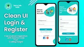 Login and Register UI/UX Design Android Studio XML || Animation Transition || Sign in / Sign up UI 🤩