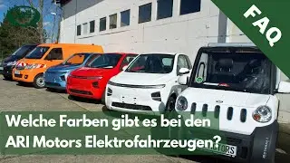 Welche Farben gibt es bei den ARI Motors Elektro-Fahrzeugen? - H&auml;ufige Fragen bei ARI Motors