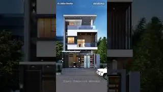 Modern Duplex House #housedesign #3delevation #housecolourcombination #duplexdesign