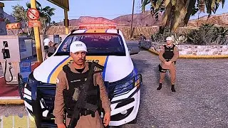 Polícia rodoviária faz perseguição e não termina bem. Gravado pela primeira vez em 2k!