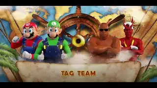 Toejam & Earl vs Super Mario & Luigi Blood In The Water 2023 WWE2k PPV