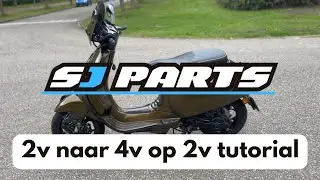 Piaggio Vespa 2v naar 4v op 2v boom tutorial