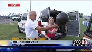 Video: FOX23 speaks with hot air balloon pilot ahead of 7th Annual Oklahoma Festival of Ballooning