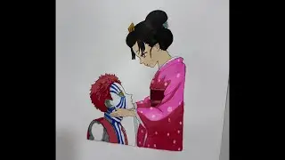Akaza & Koyuki Drawing LIVE 🎨💔 | Demon Slayer Emotional Art