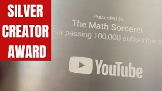 YouTube Silver Creator Award for 100,000 Subs