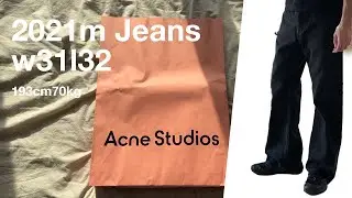 Acne Studios 2021m Jeans Black (details and on body fit)