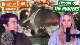 LOOK OUT BELOW! | Attack on Titan Season 2 Reaction with my Girlfriend | Ep 8 
