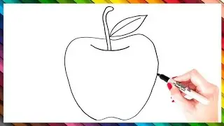 How to draw a realistic apple by pencil for beginners | shading | Easy way of drawing