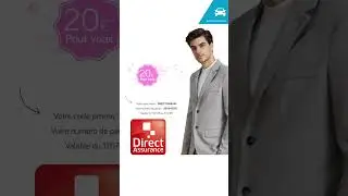 20&euro; offert. Direct Assurance