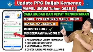 PPG KEMENANG MAPEL UMUM !!! HARI PERTAMA BELAJAR MODUL - CARA MUDAH & CEPAT MENGERJAKAN MODUL PPG !