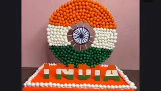 DIY Indian 🇮🇳 flag 3D model | Easy school project craft for Independence Day & Republic Day #shorts 