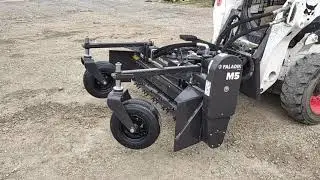 Bobcat Harley Rake attachment in action