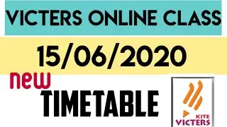 VICTORS ONLINE TIMETABLE June 15||new timetable||Online classshabz style