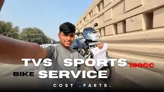 Tvs Spots 110cc Bike Service cost 🤑? Full Detail video || 11 hazar kilometres pr karvai service||