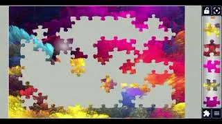 Rainbow color explosion😍//#beautiful gaming puzzle 🧩@jigsawworld1122