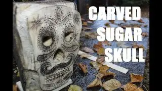 Spooky Sugar skull lantern for Halloween