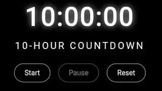 ⏳ 10 Hour Countdown Timer LIVE | Focus Timer | Long Duration Timer | 24/7 Countdown Stream