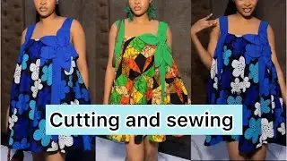 How to cut and sew a circle dress/flare dress with petal flowers design| beginner friendly tutorial 