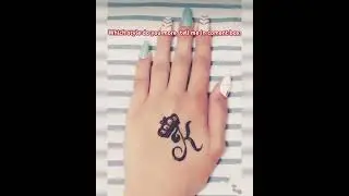 K Name Letter Mehndi Design &hearts;️#trending#short#shorts#viralshort
