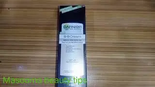 Garnier B.B cream review|Masooma beauty tips|miracle skin perfector|daily all-in-one moisturiser
