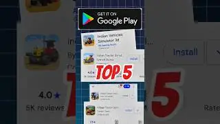 Top 5  Tractor Simulator 3D Games !