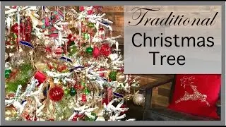 Christmas Decorations | Hunters Lodge Style Red and Green Christmas Tree