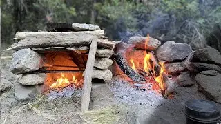 COCINA AL HORNO DE PIEDRA, delicias y bushcraft en Patagonia Argentina (13)